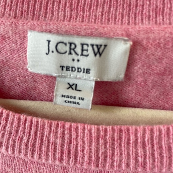J. Crew Teddie cotton and wool sweater size XL - Picture 2 of 5